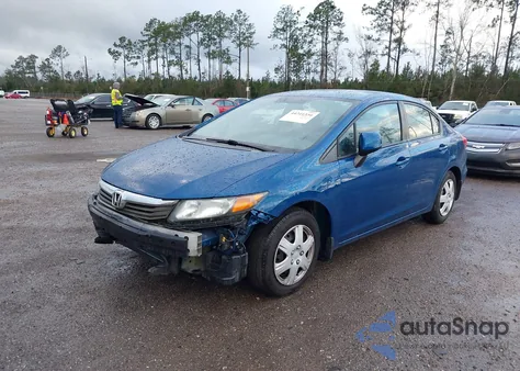 2012 Honda Civic Lx из США, поврежденный, VIN 19XFB2F50CE067017